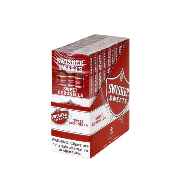 Swisher Sweets Coronella Cigars 10 Packs of 5 Bulk Box Front View