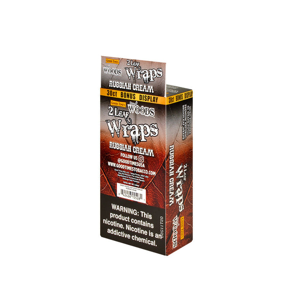 Individual foil pouch of Good Times Sweet Woods Russian Cream Natural Leaf Wraps