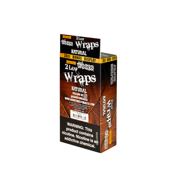 Close-up of Good Times Sweet Woods Natural Leaf Wrap Individual Pouch Packaging