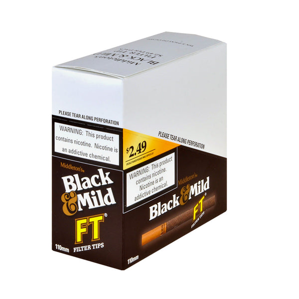 Middleton's Black & Mild Filtered Cigars Individual 5-Pack Display Box