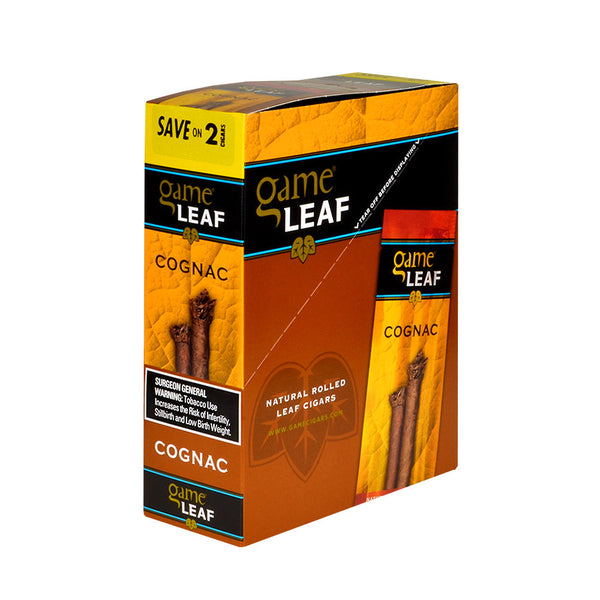 Game Leaf Cognac Individual Resealable Foil Pouch - Freshness Sealed Natural Wrapper