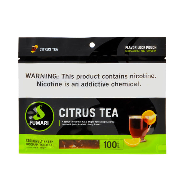 Fumari Citrus Tea (Earl Grey Brulée) Hookah Tobacco 100g Resealable Pouch