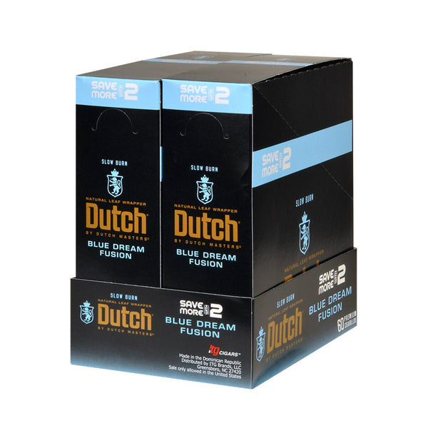Dutch Masters Blue Dream Fusion 30 Count Bulk Box Front Packaging