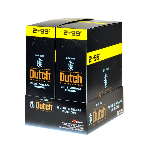 Dutch Masters Foil Fresh Blue Dream Fusion Cigarillos 30 Packs of 2 Display Box