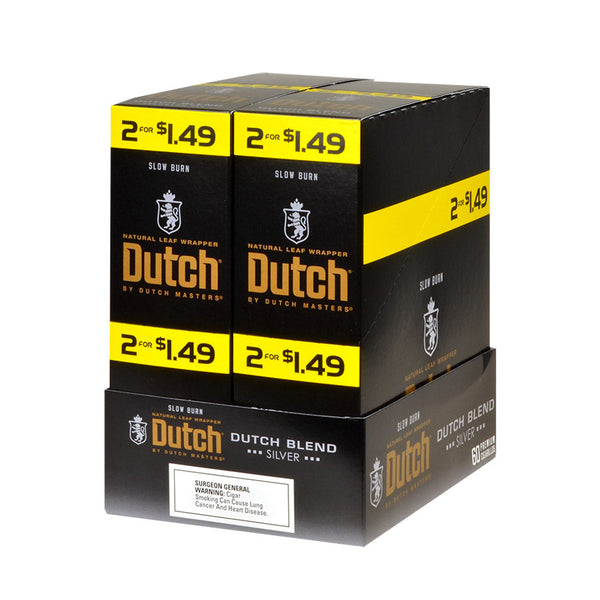 Dutch Masters Silver Cigarillos Resealable Foil Pouch for Freshness