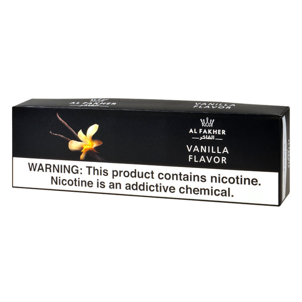 Al Fakher Vanilla Hookah Shisha Tobacco 50g and 250g packaging