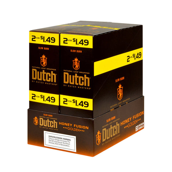 Dutch Masters Honey Fusion Cigarillo Pouch with Foil Fresh Seal