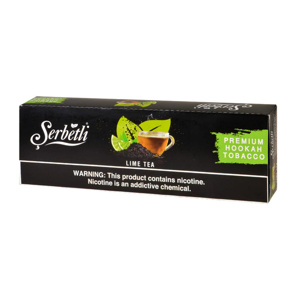 Serbetli Premium Hookah Tobacco Lime Tea 250g Retail Box Packaging