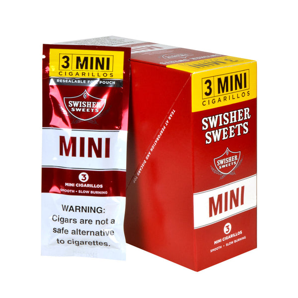 Close-up of Swisher Sweets Mini Regular Pouch showing Freshness Seal