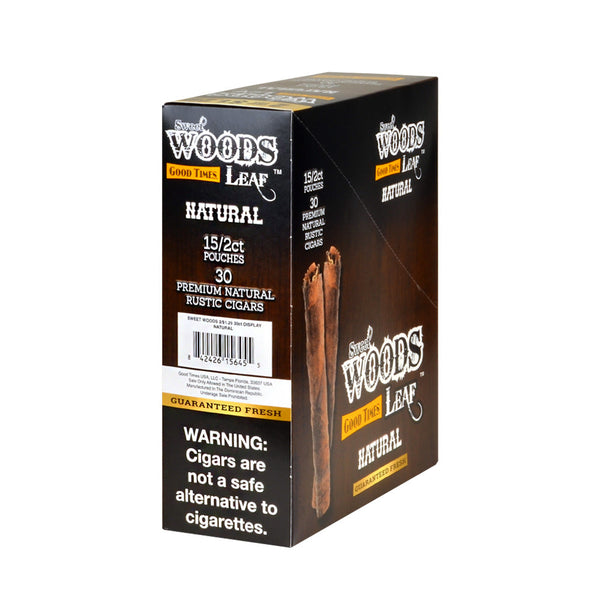 Good Times Sweet Woods Natural Individual Foil Pouch Packaging Resealable Freshness Seal