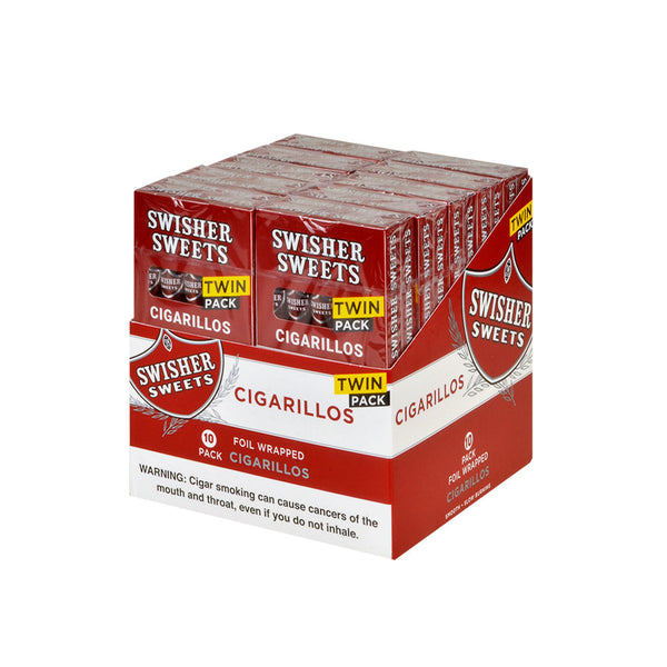 Swisher Sweets Twin Cigarillos Regular 100ct Display Box Front View