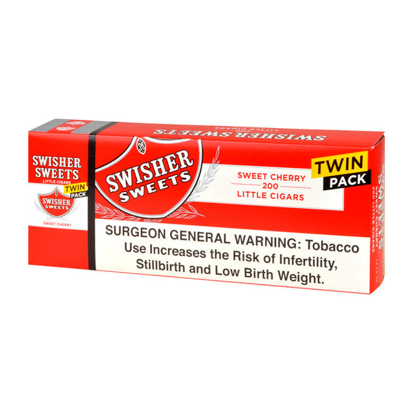 Swisher Sweets Little Cigars 100mm Twin Pack Cherry 5 Packs of 40 Bulk Display