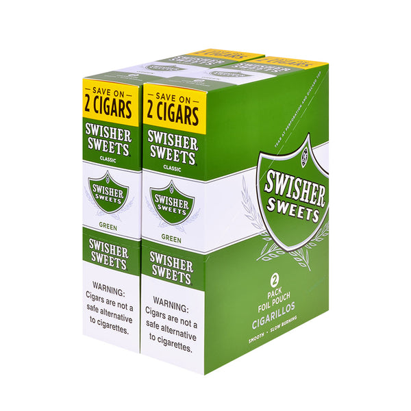 Full Case of Swisher Sweets Green Cigarillos 30 Count Box