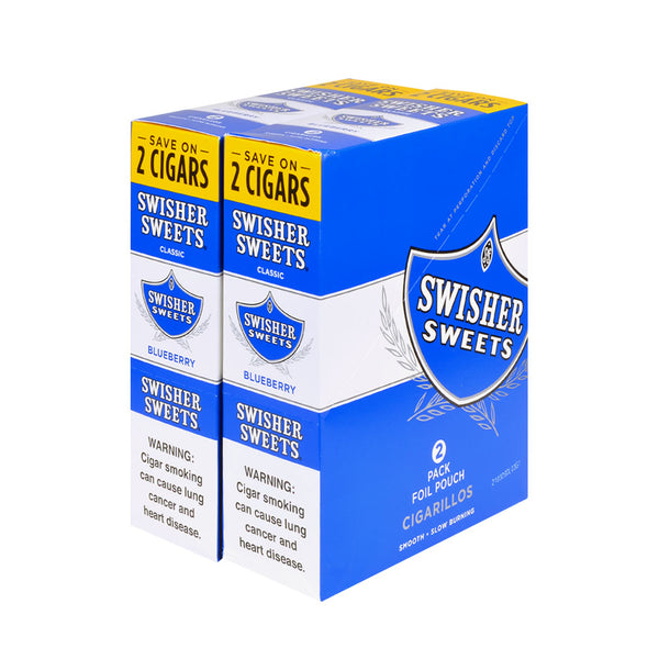 Swisher Sweets Blueberry Cigarillos Branding and Freshness Seal Detail
