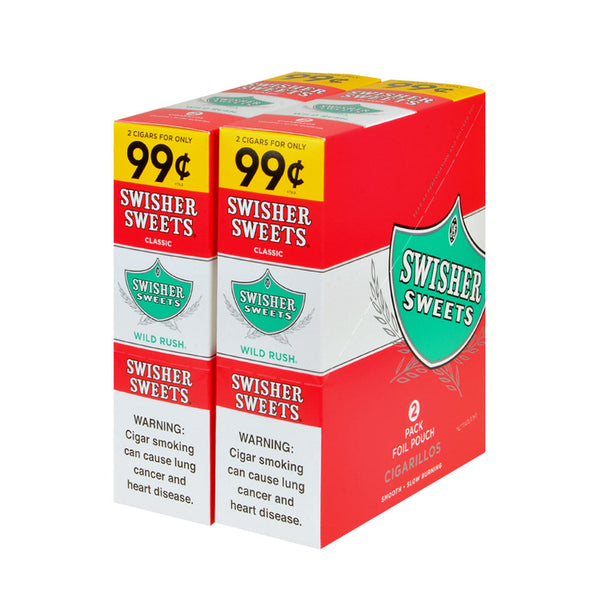 Swisher Sweets Wild Rush 2-Count Resealable Pouch Watermelon Flavor