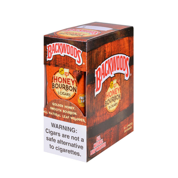 Backwoods Honey Bourbon Cigarillos 8 Packs of 5 Display Box 40 Count