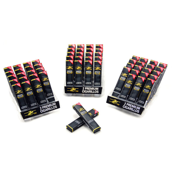 Al Capone Sweets Filter Cognac Cigarillos 10 Pack Display Tower - 100 Total Cigarillos