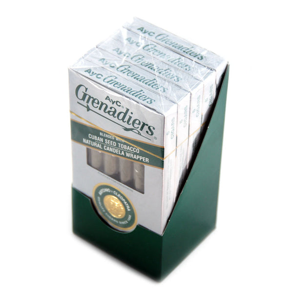 AyC Grenadiers Light Cigars 5 Packs of 6 - Antonio y Cleopatra Mild Natural Leaf Wrapper Packaging
