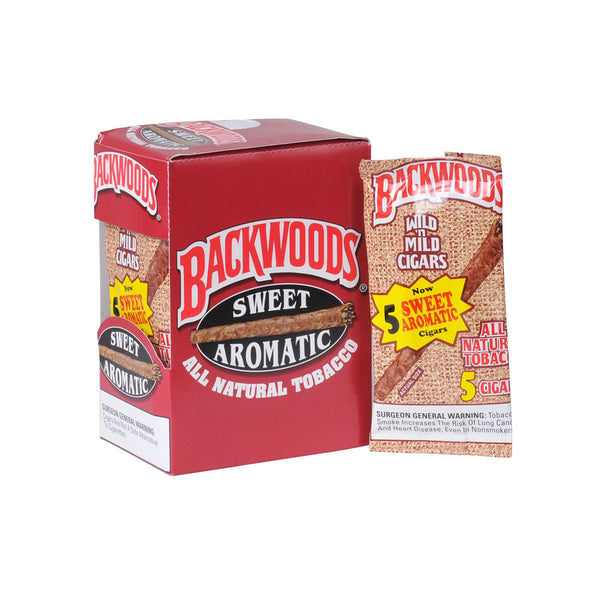 Bundle of Eight Backwoods Sweet Aromatic 5-Pack Pouches