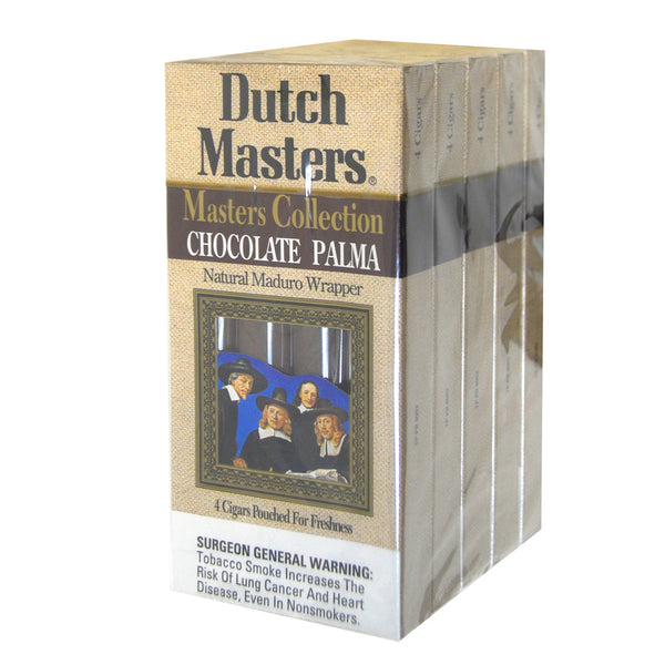 Dutch Masters Chocolate Palma Cigars 5 Packs of 4 Premium Tobacco Blend