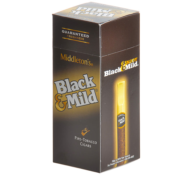 Close-up of Black & Mild Regular Pipe Tobacco Texture and Natural Leaf Wrapper