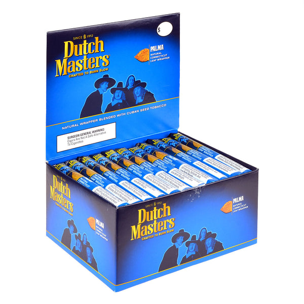 Dutch Masters Palma Cigars Box of 55 Front View - Natural Leaf Machine Made Cigars