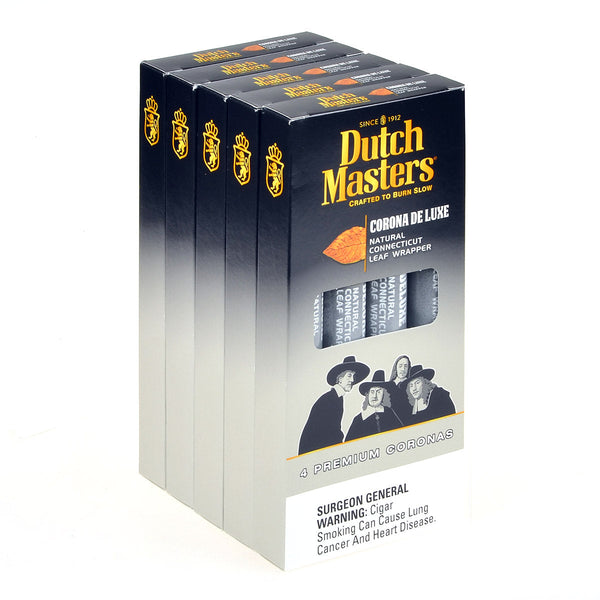 Dutch Masters Corona De Luxe Machine Made Cigars showing individual natural leaf tobacco texture