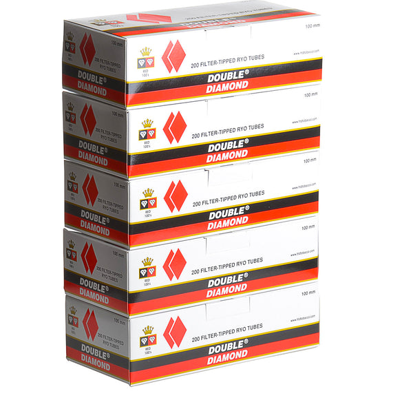 Double Diamond Full Flavor Cigarette Tubes King Size and 100mm Comparison View