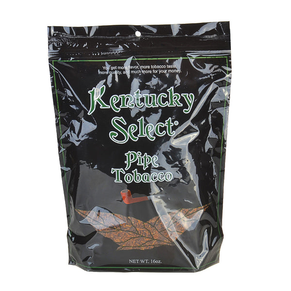 Kentucky Select Green Menthol Pipe Tobacco 16oz Resealable Bag Front View