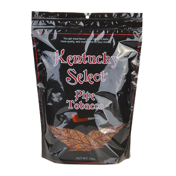 Kentucky Select Red Full Flavor Pipe Tobacco 16oz Resealable Bag Front View