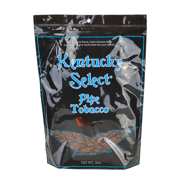 Kentucky Select Blue Menthol Pipe Tobacco 1lb (16oz) Resealable Bag Front View