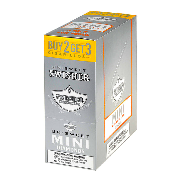 Close-up of Unsweetened Swisher Sweets Mini Diamond Cigarillos