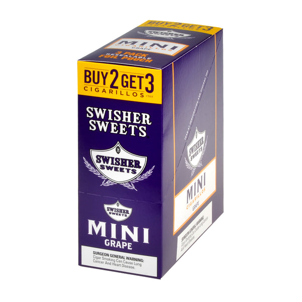 Swisher Sweets Mini Cigarillos Grape 3-for-2 Promotional Bulk Pack Display