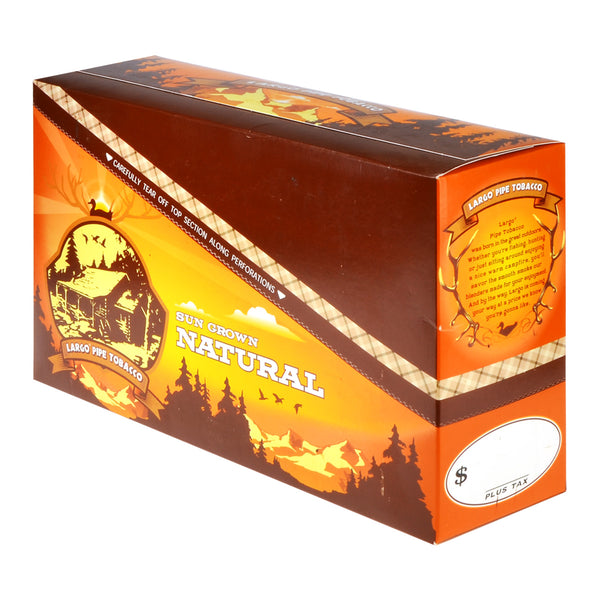 Close-up of Largo Natural Tobacco Blend showing Burley and Virginia leaf texture