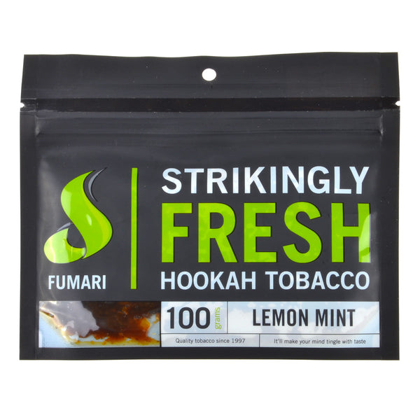 Close-up of Juicy Blonde Leaf Fumari Lemon Mint Shisha Tobacco Texture