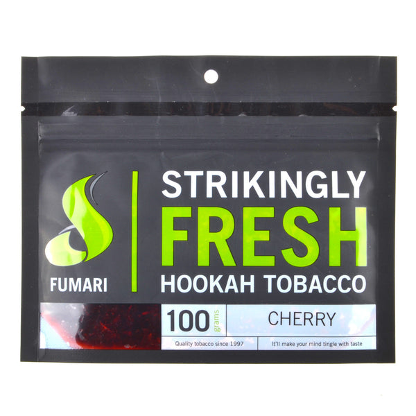 Fumari Sour Cherry Hookah Tobacco 100g Resealable Pouch - Premium Blonde Leaf Shisha