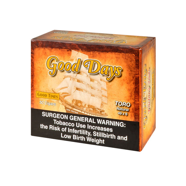 Good Days Factory Rejects Toro Cigars Box of 50 Front View