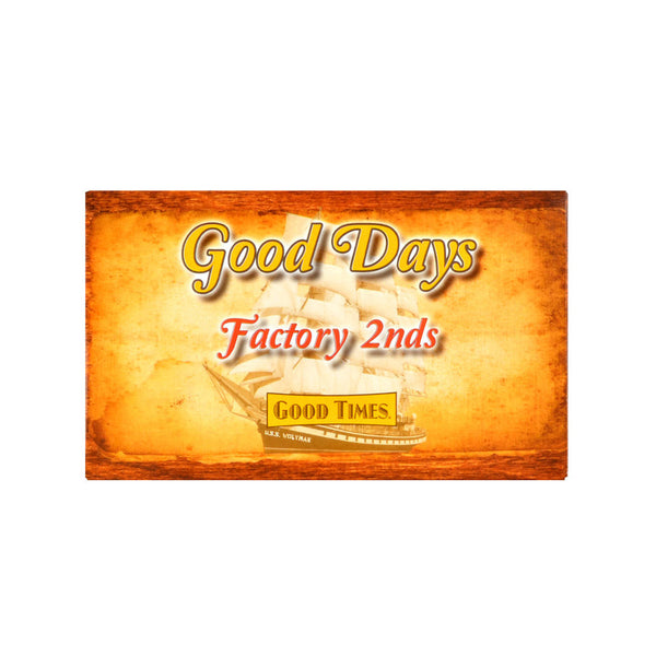 Open Box of 50 Good Days Factory Rejects Churchill Maduro Cigars Showing Bulk Quantity