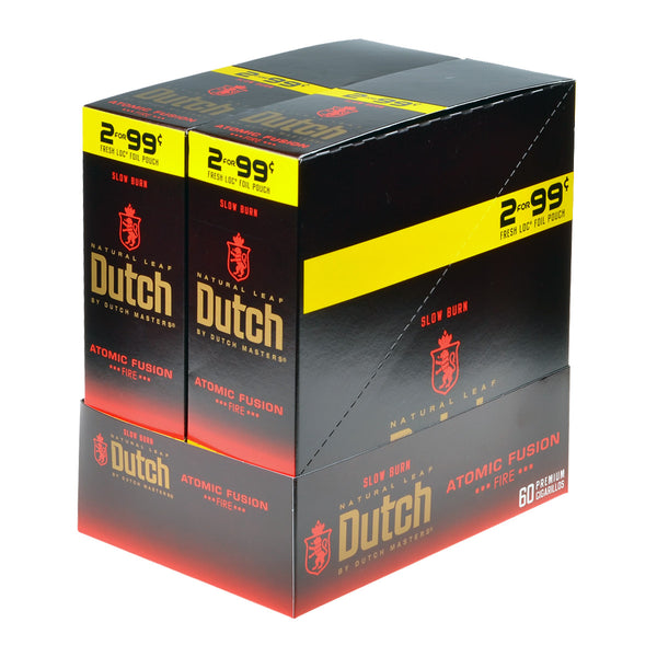 Dutch Masters Foil Fresh Atomic Fusion Cigarillos 30 Packs of 2 Bulk Display Box