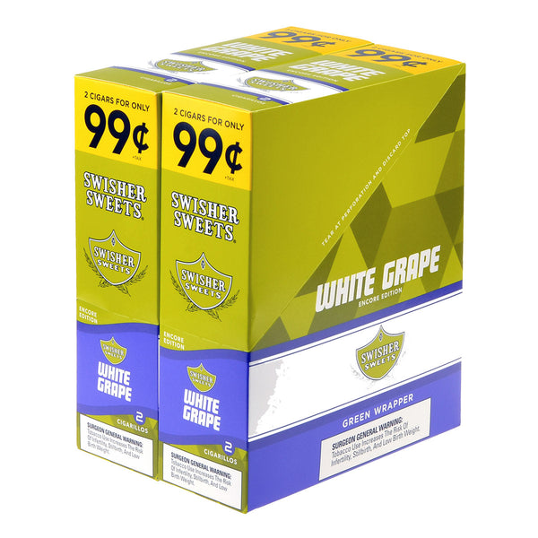 Swisher Sweets White Grape 99 Cent Pre-Priced Resealable 2-Pack Pouch
