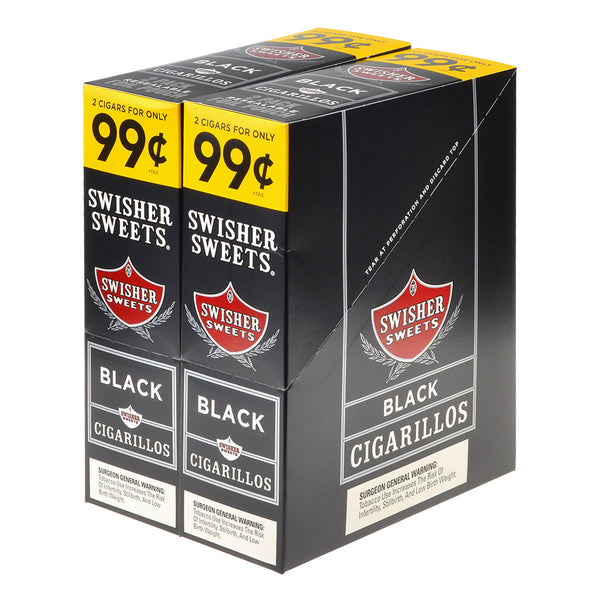 Swisher Sweets Black 2 for 99 Cents Resealable Foil Pouch Close-up