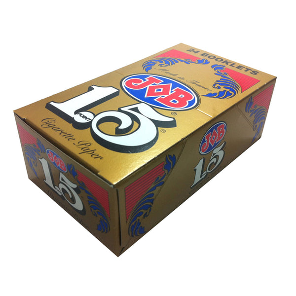 Job 1.5 Large Gummed Rolling Papers 24 Books Wholesale Box